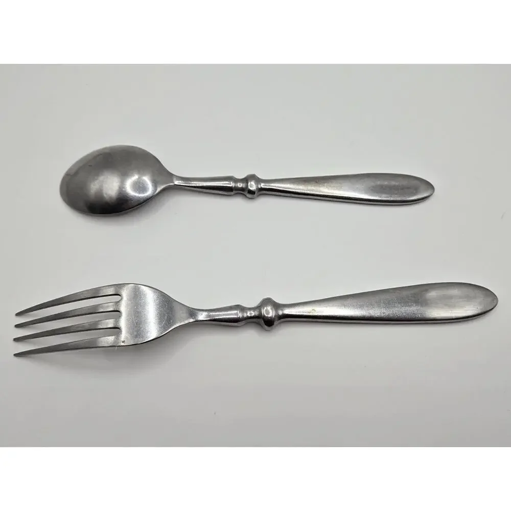 COKE Engraved Stainless Coca-Cola Heavy Duty Silverware Fork and Spoon